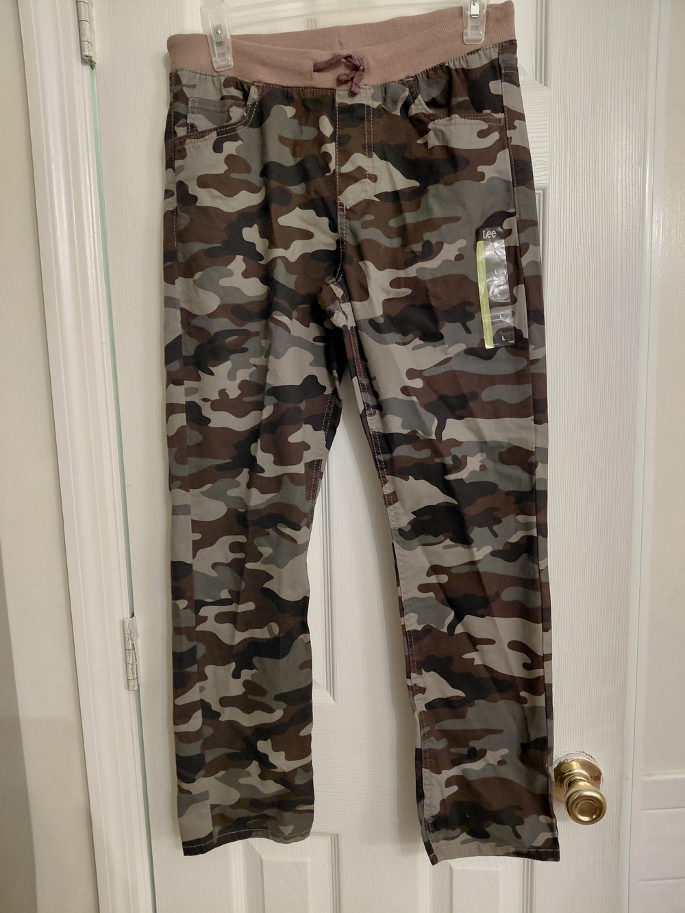 Lee Boys /Youth Camouflage Straight Fit Pants in Olive, Brown